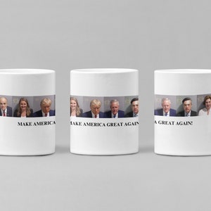 Trump Mugshot, Trump Mug, Donald Trump, Mugshot on Mug, Presidential, Funny Trump Mug
