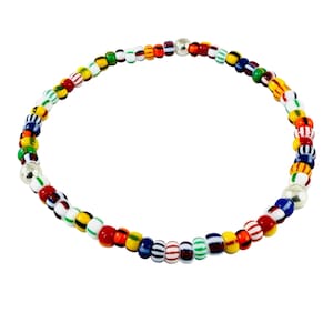 Multi Coloured Bracelet,Seed Beaded Bracelet,Minimalist Men Bracelet,Stretch Rainbow Beads Bracelet,Surfer Bracelet,Unisex MulticolorBracele