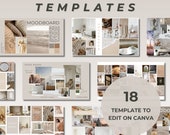 Interior Design Mood Board Template: 18-Page Canva Edit (Digital Download)