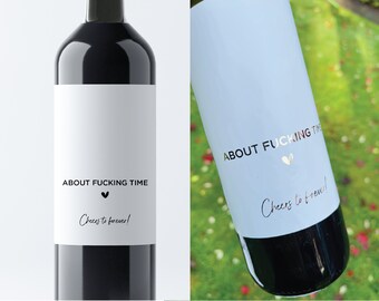 Etiqueta de vino de compromiso personalizada, Combina bien con casarse, Regalo de compromiso, Regalo de compromiso para parejas, regalo de novia, regalo de pareja, vino