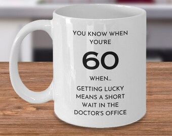 Funny 60th birthday gifts for him or her, 60th Birthday mug for women and men, Birthday gift for men and women born in 1963