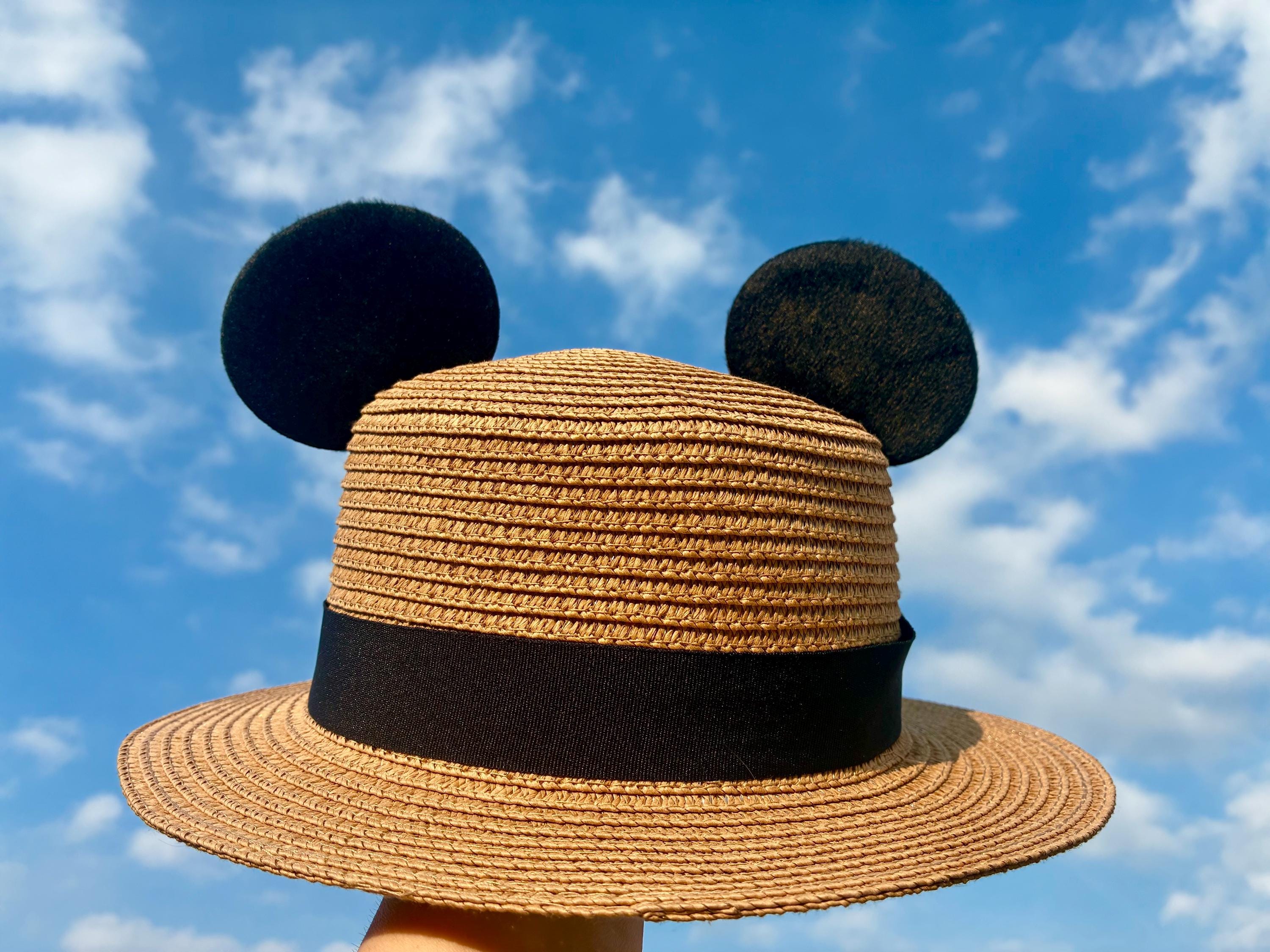Safari Stripe Straw Mickey Ear Hat Disney Parks Disney main image 2