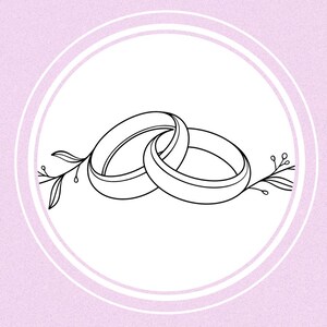 Plantilla de invitación de boda editable y personalizada con diseño floral de anillo y opciones de color para eventos de compromiso o ceremonia.