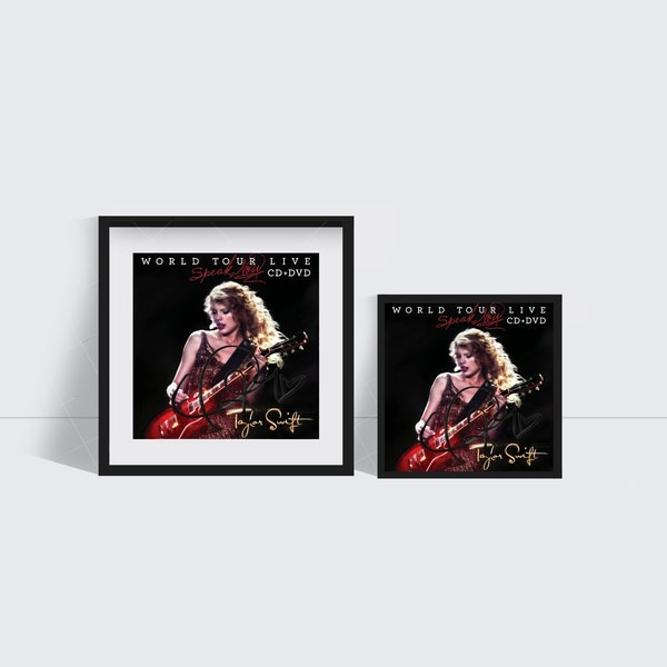 Taylor Swift Speak Now signed inspired album cover print | high quality card stock | sized for CD cases | realistic looking | Swiftie