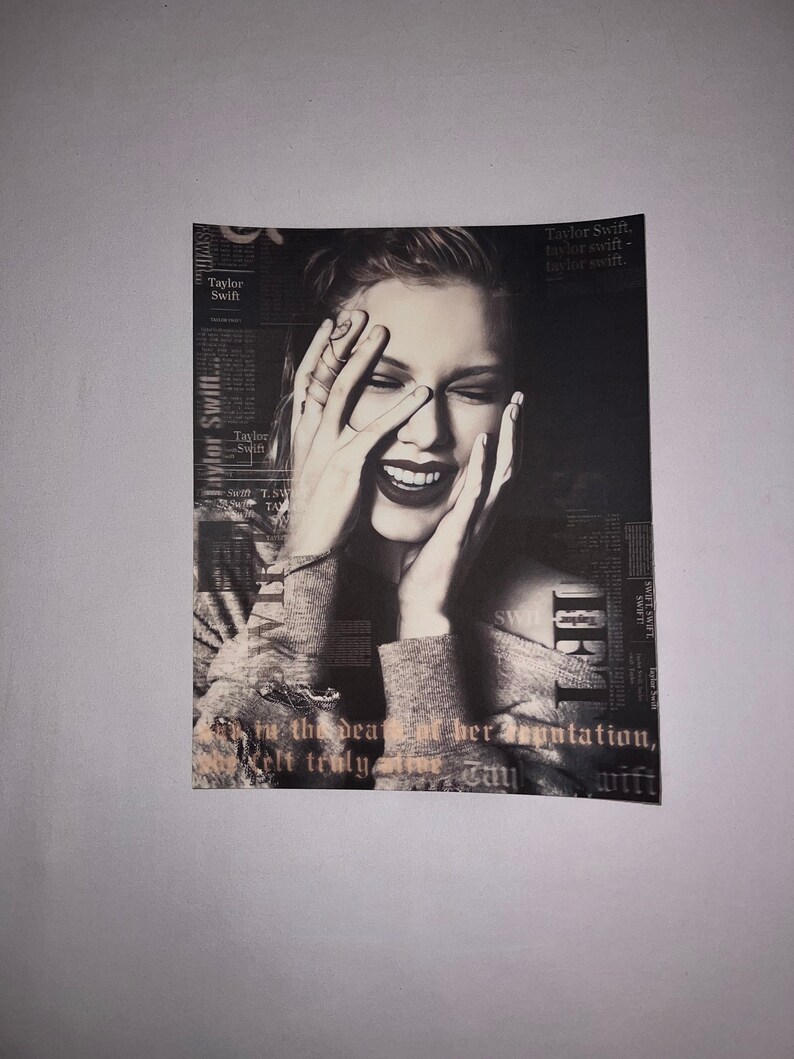 Taylor Swift Smiling Reputation Lenticular Poster 8x10 Etsy