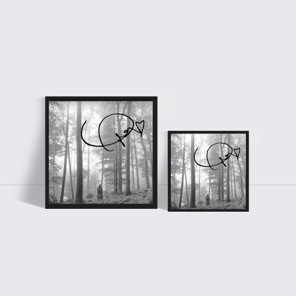 Taylor Swift folklore signed album cover print | high quality card stock | sized for CD cases | realistic | Swiftie