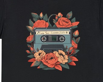 T-shirt del tour finale di Tape and Roses, Dead and Company, Grateful Dead, For Deadheads, Unisex, psichedelico,