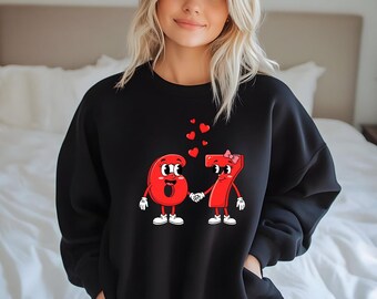 67 Six Seven Valentine’s Day Sweatshirt – Gildan  Unisex Crewneck