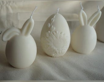 KERZENSET OSTERN / Osterhase / Osterei / Easter / Osterdeko / Osterset