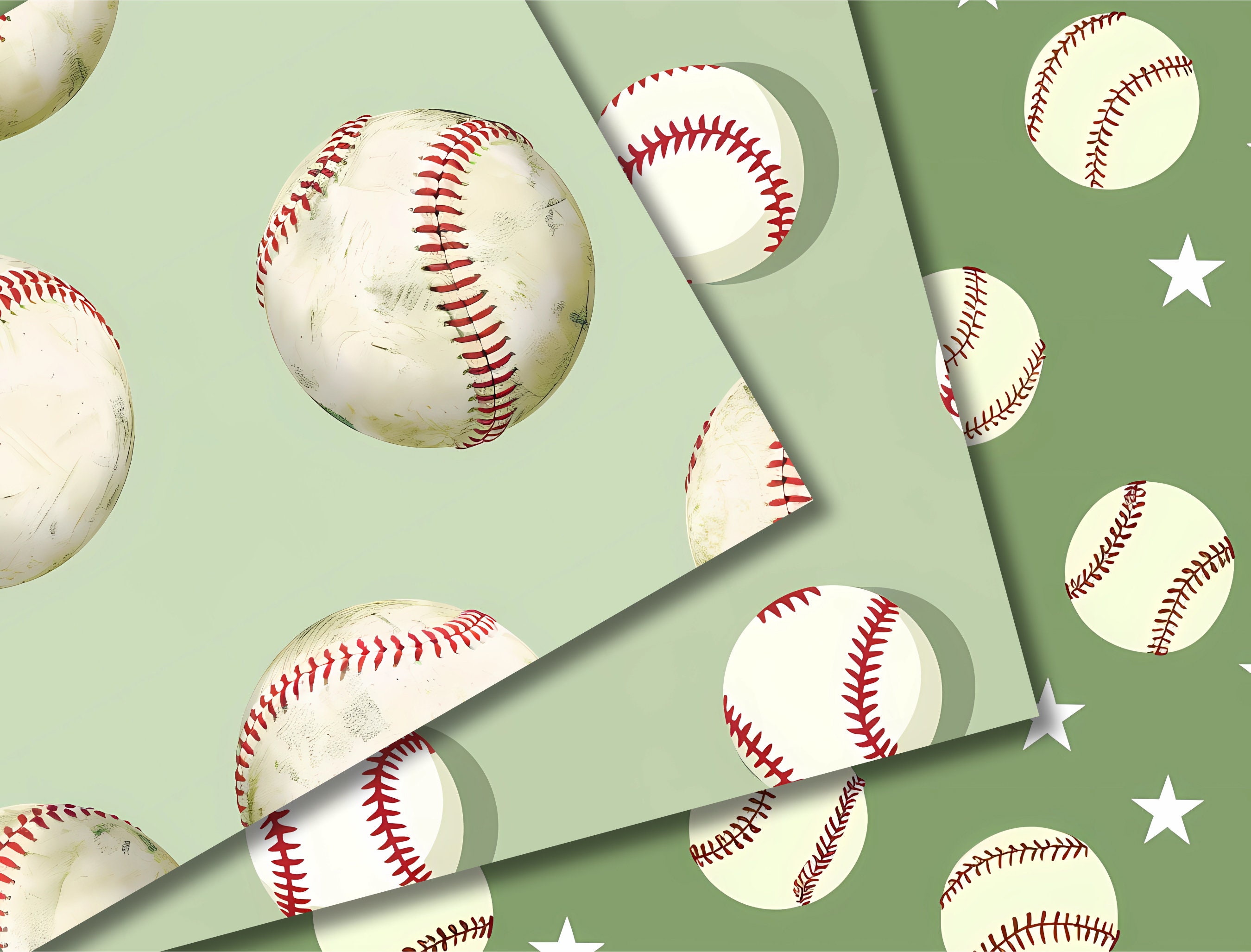 18 Baseball, Seamless Digital Paper, Perfect for Textures Backgrounds ...