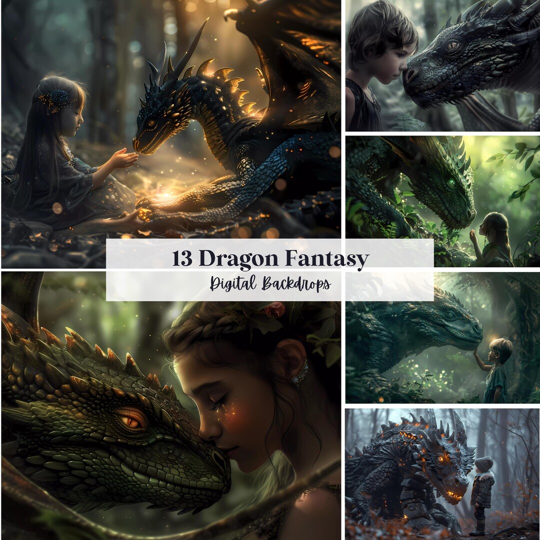 Dragonframe Backdrop 13 Dragon Fantasy Digital Backdrops, Perfect for Wedding, Birthday ...