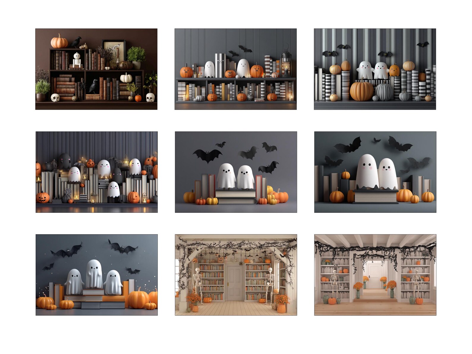 41 Halloween Zoom Virtual Background, Perfect for Textures Backgrounds