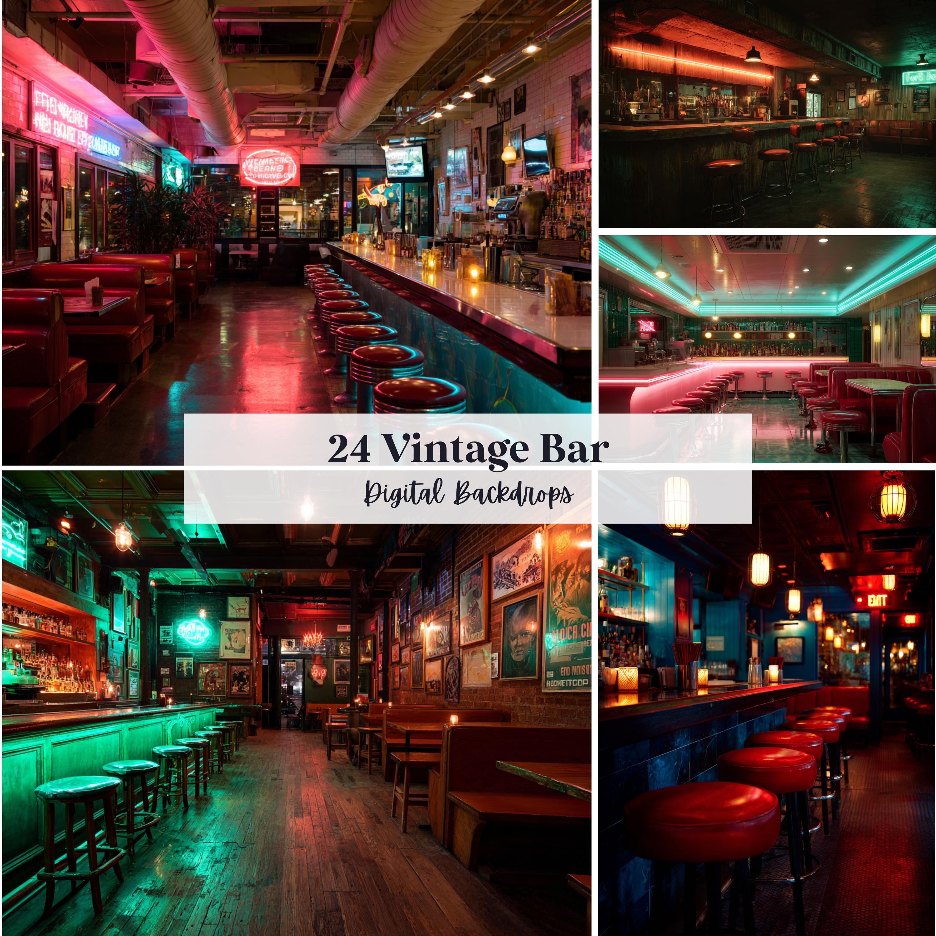 24 Vintage Bar Backdrops, Perfect for Wedding, Birthday, Special Day ...