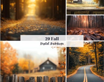 29 Fall Backdrop, Perfect for Wedding, Birthday, Special Day, Maternity, Background, Overlay, (JPG, PNG Format)
