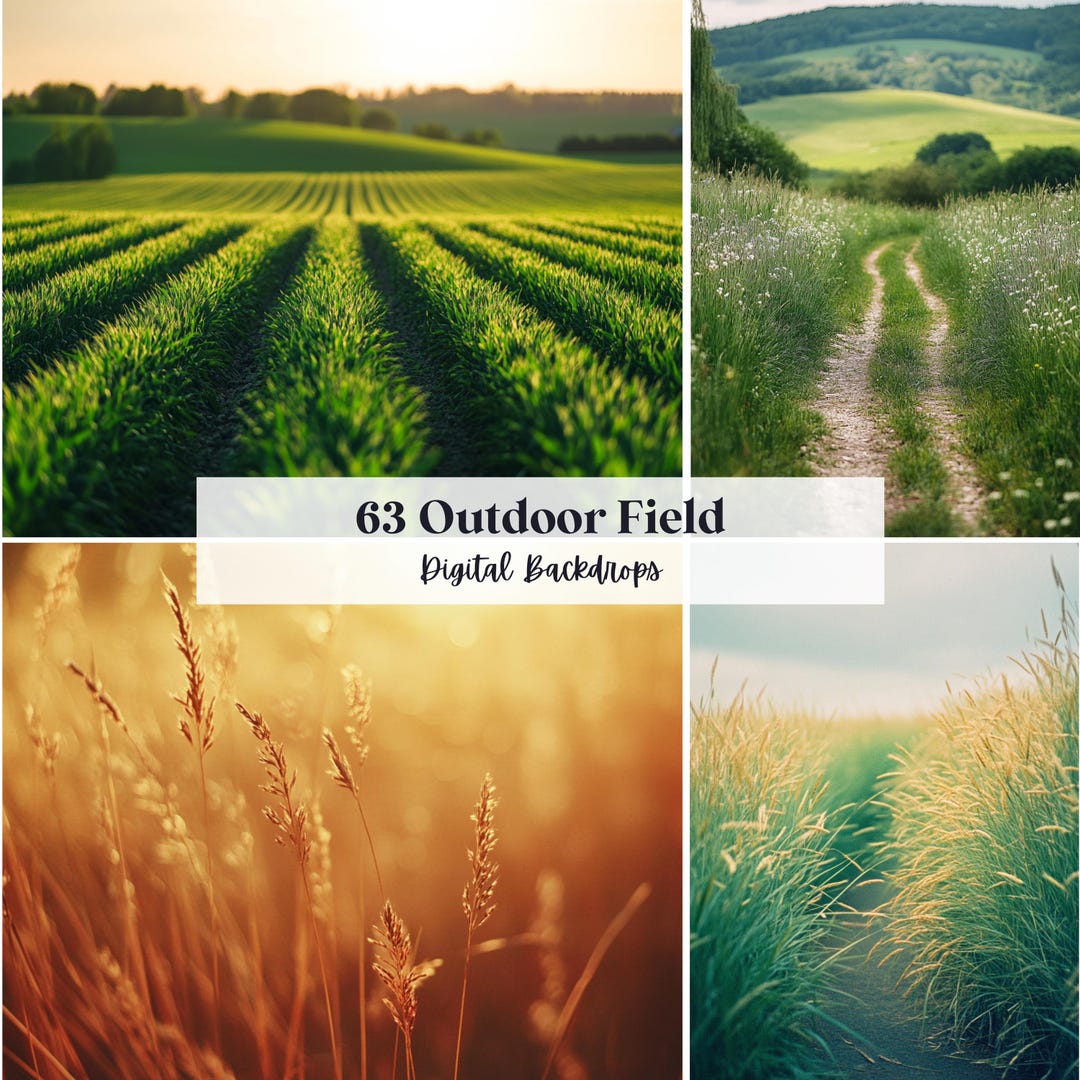 63 Outdoor Field Digital Backdrops, Perfect for Maternity, Family ...