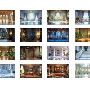 58 Mansion Interiors Digital Backdrops, Perfect for Wedding, Birthday ...