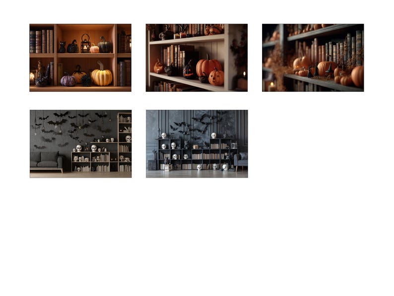41 Halloween Zoom Virtual Background, Perfect for Textures Backgrounds
