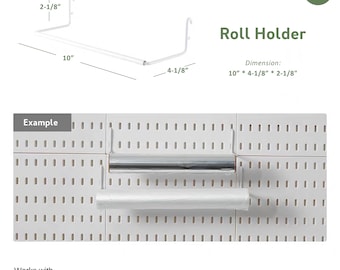 Ribbon, Paper, Thread, Tape, Vinyl, Sticker Holder Accessories Work with Ikea Skadis Pegboard perfect for Small Business, Thanksgiving Sale