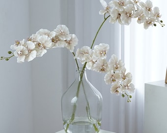 Artificial Orchid 9 Head - Minimalist Fake Flowers for Event, Wedding, Birthday, Home Decoration, DIY - Infinite Flora Autumn Fall