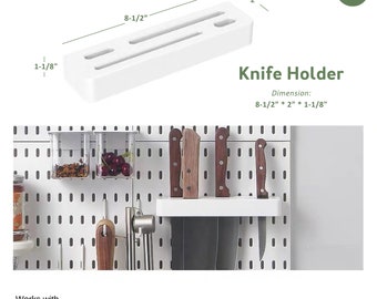 Accessory Compatible with IKEA SKÅDIS - Thanksgiving Sale -  Includes Knife Holder, Container, Shelf, Roll Holder, Hooks