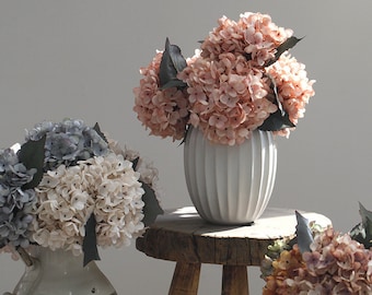 Artificial Hydrangea - Minimalist Fake Flowers for Event, Wedding, Birthday, Home Decoration, DIY - Infinite Flora Autumn Fall