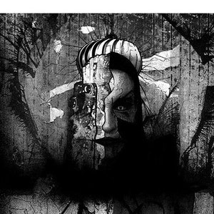 Two Oceans - Fantastischer Kunstdruck, Gothic Kunst, Ermächtigende dunkle Kunst, dunkle Kunst, Vampir, jenseitig, obskure Kunst, mysteriöse Kunst