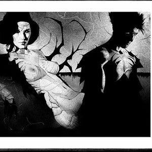 Same Yet Apart - love art print, couple fantastic art, gothic art, intriguing art print, empowering, sexy, romantic art, mysterious art