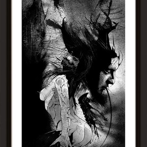 Dromeda Gothic art print, fantastic art, contemporary dark art, intriguing art, empowerment, otherworldly, romance, mysterious image 2