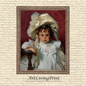 John Singer Sargent Dorothy Art Print Digital Download Vintage Portrait Wall Decor