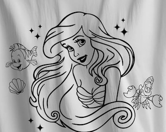 Little Mermaid bundle svg, png, eps, dxf, mermaid svgs, Little Mermaid cut files, Ariel svg, mermaid cricut files, little mermaid clip art