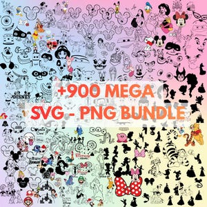 900+ Mega Bundle, Plotterdatei Cricut Cut Files, Prinzessin, Toy Story, König der Löwen, Stitch svg, Cinderella, Maus Mega Bundle, Silhouette, Cut Files