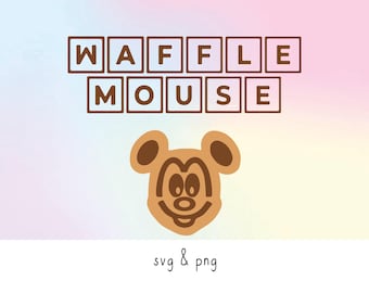 Waffle Mouse SVG, Funny Mouse Cake SVG, Castle, Trip SVG, Customize Gift Svg, Vinyl Cut File, Svg, Pdf, Jpg, Png, Ai Printable Design Files