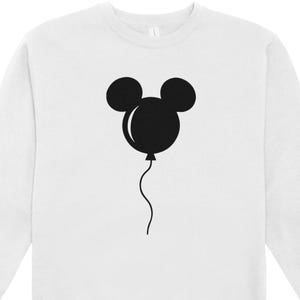 Mickey Mouse Balloon SVG PNG | Family Trip Balloon Clipart | Park Trip Cricut File