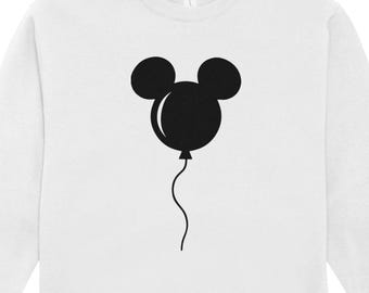 Mickey Mouse Balloon SVG PNG | Family Trip Balloon Clipart | Park Trip Cricut File
