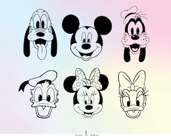 Mickeyy and Friends Svg Png Bundle Family Vacation Svg Png Dxf Instant Download Printable Design Svg For Cricut Cutting File Vinyl Cut File