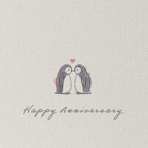 Carte amour pingouin
