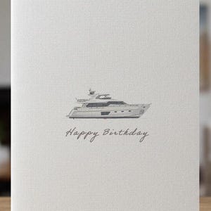 Boat Birthday Card