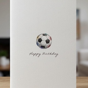 Cartão de aniversário de futebol