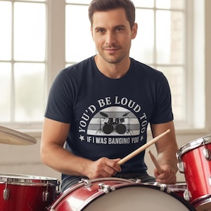 Drummer T-Shirt, Drummer Gift Idea, Drum Set Shirt, Funny Drummer Tee For Men