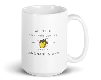 Taza blanca brillante