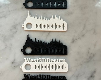 Completely Custom Spotify Code Keychain