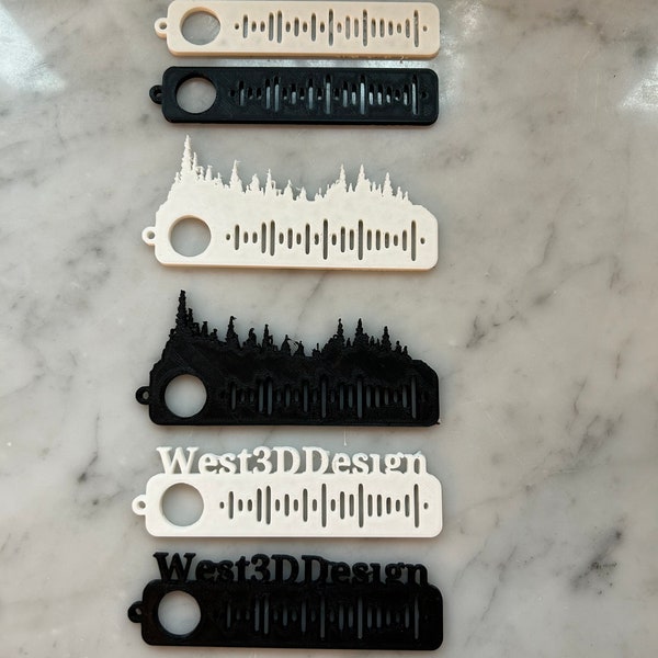 Completely Custom Spotify Code Keychain