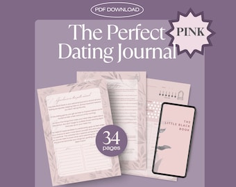 Journal de rencontre rose | Guide d'auto-découverte pour les rencontres en ligne (PDF)