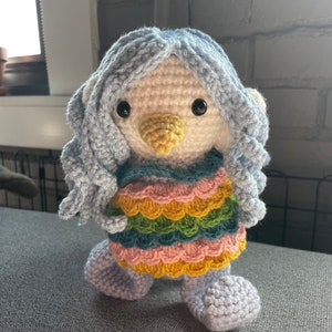 Amabie Crochet Pattern | Japanese Folklore Yokai | cute amigurumi, unique crochet patterns, mermaid, occult, cryptid, supernatural