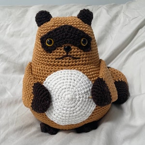 Chonky Tanuki | Japanese Raccoon Dog Amigurumi Crochet Pattern, Cute yokai cryptid
