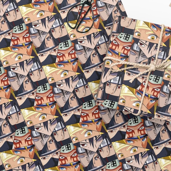 Naruto Wrapping Paper Etsy