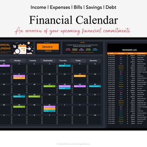 Automatiserad budgetplanerare: Månads- och årsredovisning i Google Sheets (digital nedladdning) bild 9
