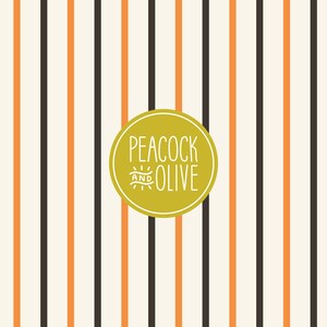 Halloween Stripes Digital Seamless Pattern File for Fabric & Paper | Coordinate Print | Kids Basic | For Commercial Use | Black Orange Ivory