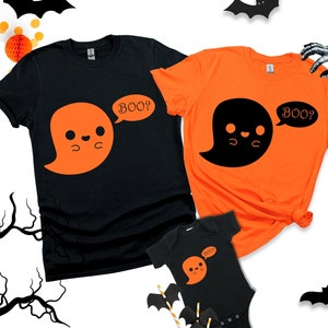 Matching Family Halloween Boo T Shirt, Funny Halloween Ghost Shirt, Halloween Party Costume, Funny Halloween Shirt Women Kids
