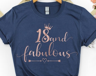 18th Birthday Shirt for Girl, 18th Birthday Gifts for Women, 18th Birthday Party Shirt 2023, 18th Birthday gifts for Friend